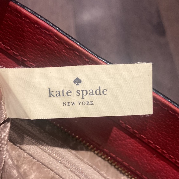 KATE SPADE red satchel purse tote - Picture 7 of 14